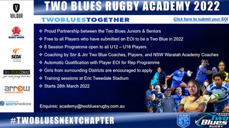 Two Blues Rugby Academy 2022